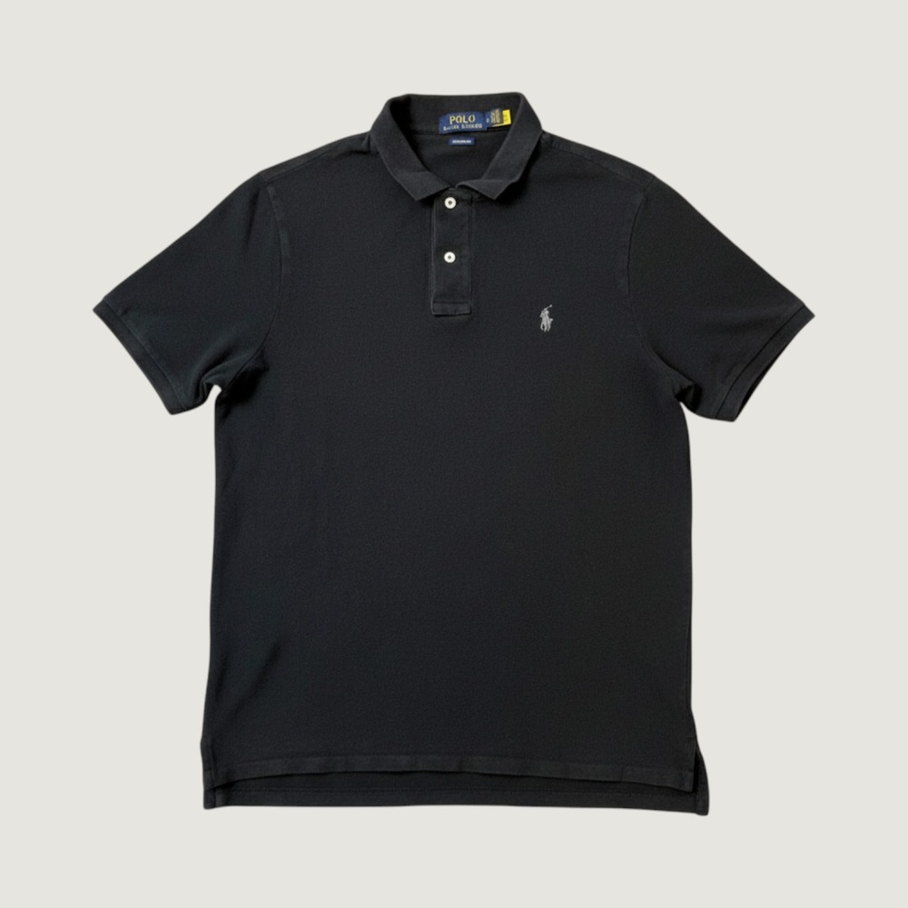 Polo Ralph Lauren Mens Classic Fit Short Sleeve Polo Shirt Black Large